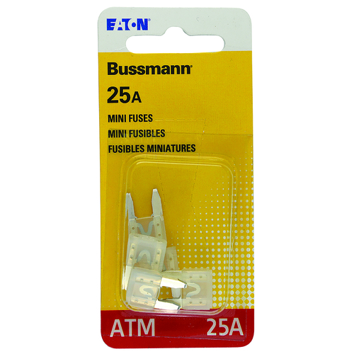 Bussmann BP/ATM25RP Blade Fuse 25 amps ATM Clear Clear