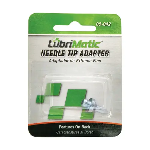 Needle Tip Adapter Straight Silver