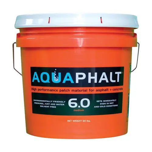 Aquaphalt AQUAPHALT 6.0 Asphalt and Concrete Patch 6.0 Black Water-Based 3.5 gal Black