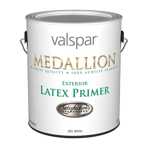 Primer Medallion White Flat Latex 1 gal White