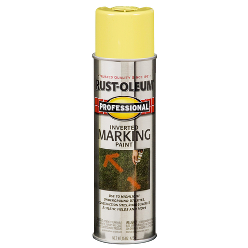 Inverted Marking Paint Professional High Visibility Yellow 15 oz High Visibility Yellow - pack of 6