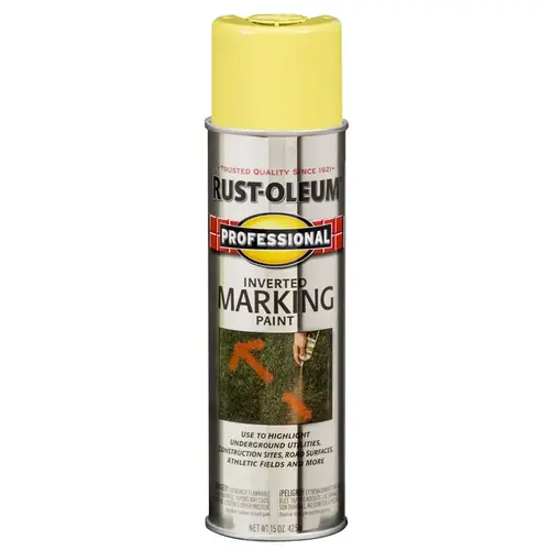 Inverted Marking Paint Professional High Visibility Yellow 15 oz High Visibility Yellow