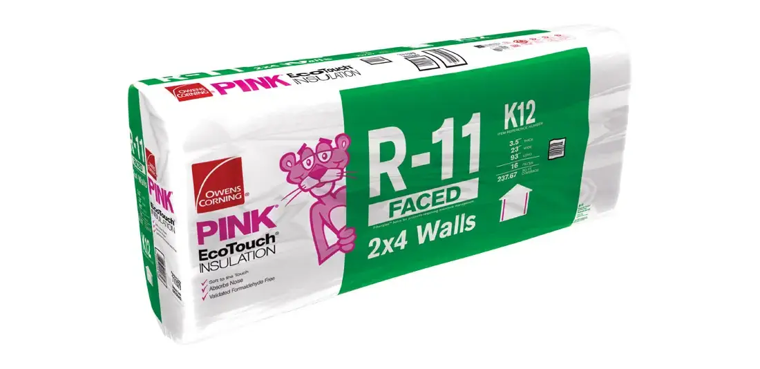 Owens Corning Eco Touch 23 in. W X 93 in. L 11 Kraft Faced Fiberglass Insulation Batt 237.67 sq ft