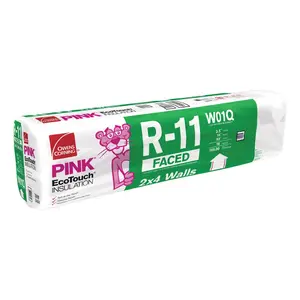 Owens Corning Eco Touch 15 in. W X 93 in. L R-11 Kraft Faced Fiberglass Insulation Batt 155 sq ft Owens Corning Eco Touch 15 in. W X 93 in. L R-11 Kraft Faced Fiberglass Insulation Batt 155 sq ft