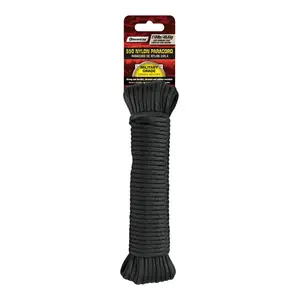 SecureLine 5/32 in. D X 50 ft. L White Braided Nylon Paracord SecureLine 5/32 in. D X 50 ft. L White Braided Nylon Paracord