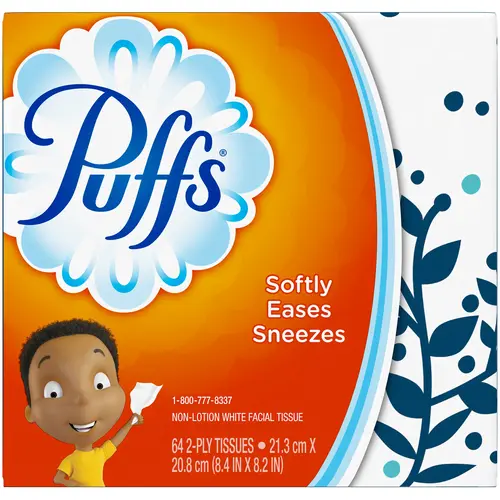 Puffs Puffs Facial Tissue Basic Cube 64Ct, 64 Count