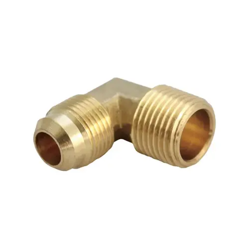 90 Degree Street Elbow 5/8" Flare X 1/2" D MPT Brass