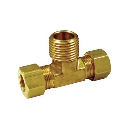 Tee 3/8" Compression T X 3/8" D Compression Brass