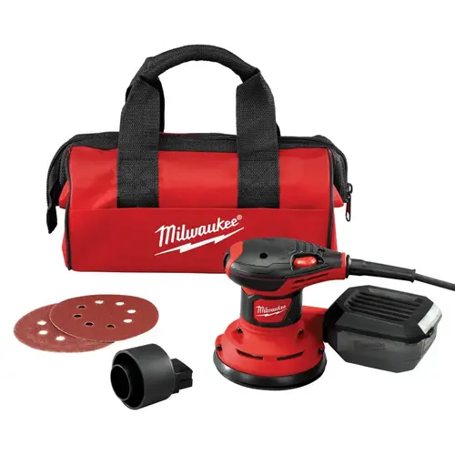 5" Pad, 7,000 to 12,000 OPM, Electric Orbital Sander