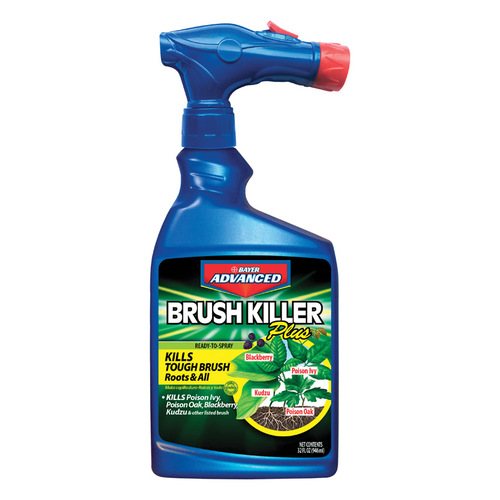 BioAdvanced 704645A Brush Killer, Liquid, Clear, 32 oz Bottle