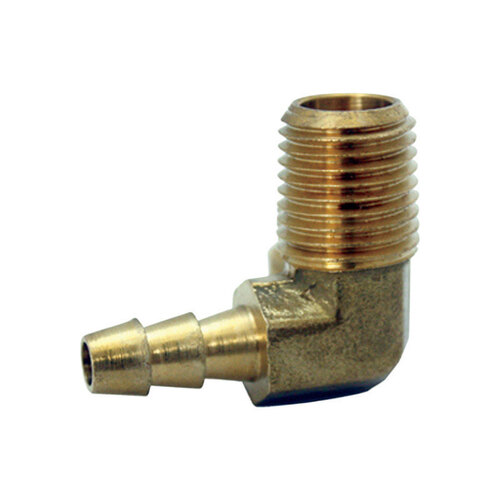 Hose Barb Elbow Brass 1/4" D X 1/4" D