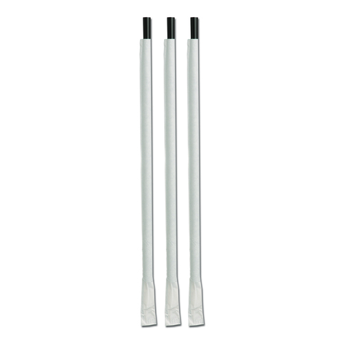 D & W FINE PACK DSTGW4-300E 10.25 INCH TALL GIANT WRAPPED STRAW