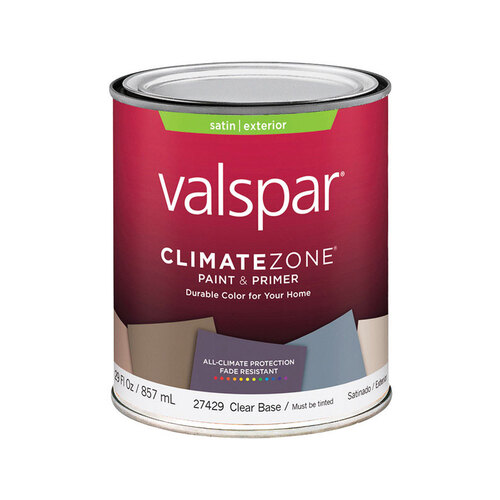 Paint and Primer Climate Zone Satin Clear Base Exterior 1 qt