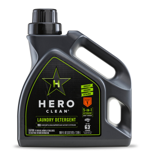 Hero Clean 704400400 Laundry Detergent Juniper Scent Liquid 100 oz