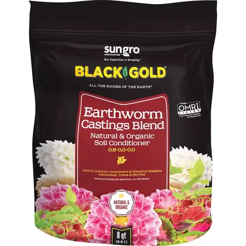 8 Qt. Natural & Organic Earthworm Castings Blend