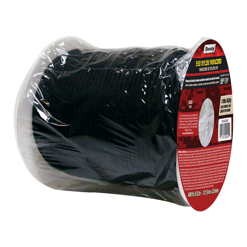 Paracord 5/32" D X 400 ft. L Black Braided Nylon Black - pack of 400