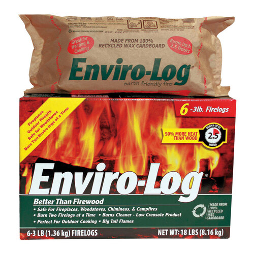 Enviro-Log 1000364-XCP6 Fire Log - pack of 6