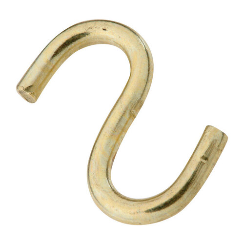 National Hardware N121780 Open SHook Gold Solid Brass 3/4" L 5 lb Gold