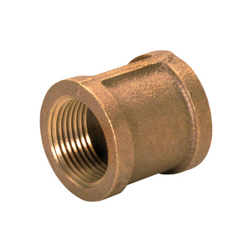 Coupling 3/8" FPT T X 3/8" D FPT Brass