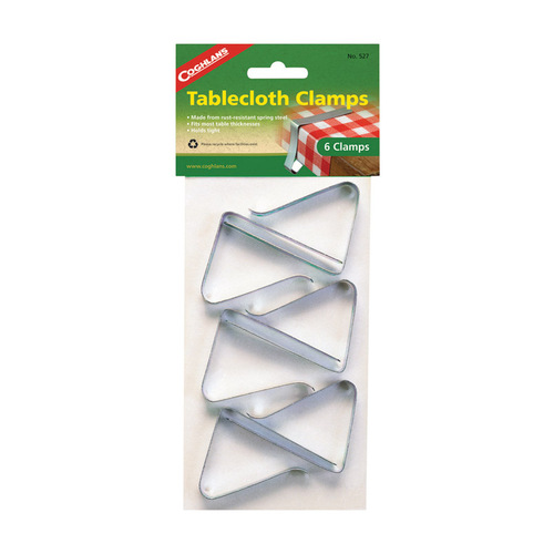 Tablecloth Clamps Silver Steel Silver