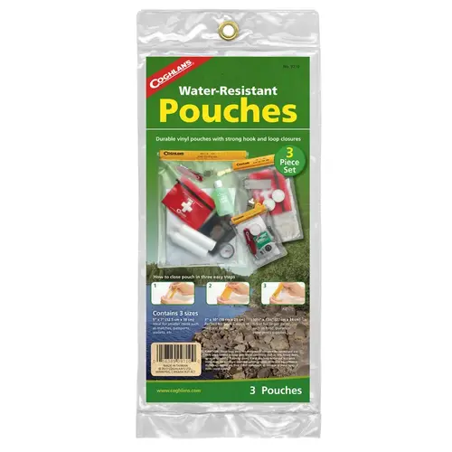 Pouch Set, Vinyl Clear