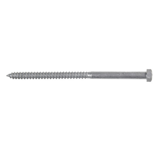 Lag Screw 3/8" S X 7" L Hex Hot Dipped Galvanized Steel Hot Dipped Galvanized