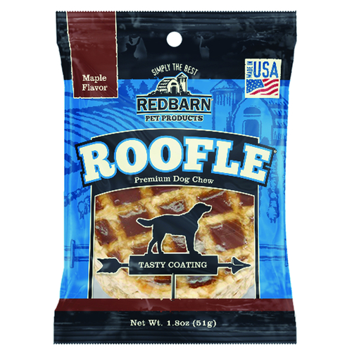 Chews Roofle Maple For Dogs 1.8 oz White - pack of 50