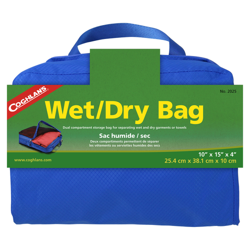 Wet Dry Bag Blue 10" H X 4" W X 15" L Blue