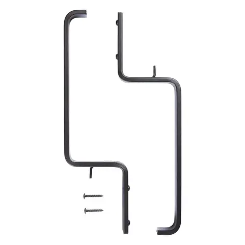 Plant Bracket Black Aluminum 3-3/16" H Adjustable Black