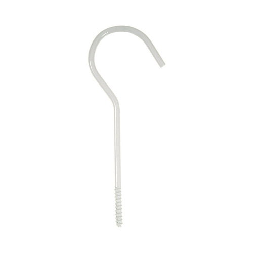 Plant Hook White Steel 6" H Sturdy White