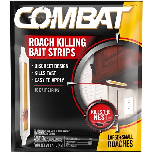 Roach Killer Bait Strip, Gel, Characteristic - pack of 120