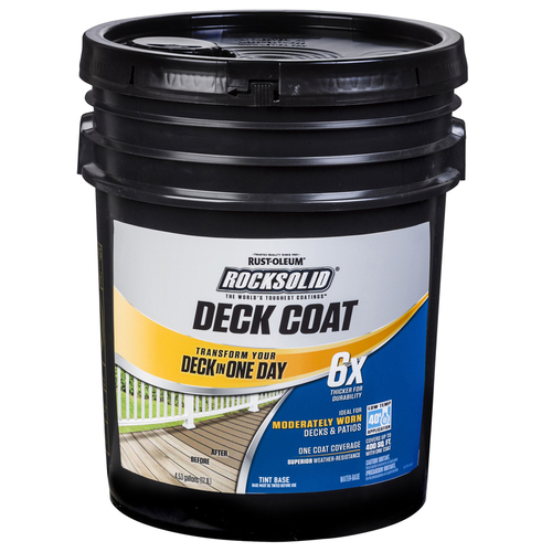 RustOleum 300123 Deck Resurfacer RockSolid 6X Deck Coat Solid Tintable