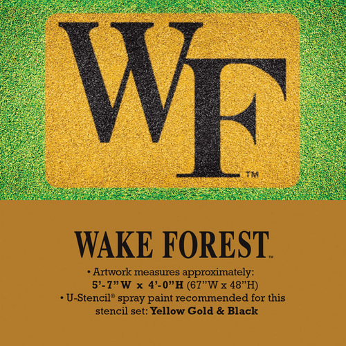 Lawn Stencil WF Wake Forest