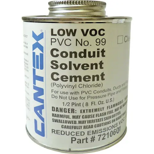 PVC Conduit Solvent Cement For Rigid Clear