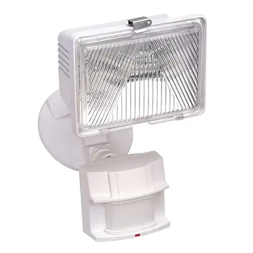 Security Light Motion-Sensing Hardwired Halogen White White