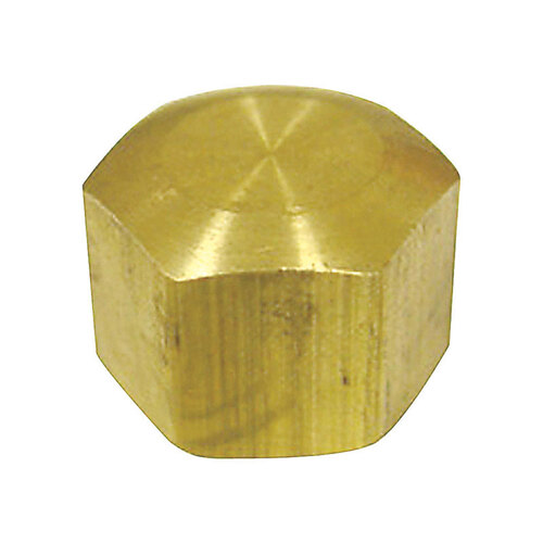 Cap 5/16" Compression T Brass