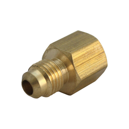 Adapter 5/8" Flare T X 3/8" D FPT Brass