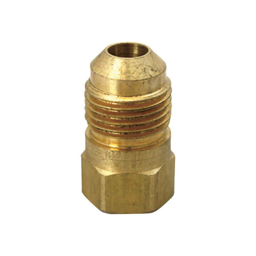 Adapter 3/8" Flare T X 3/8" D FIP Brass - pack of 5