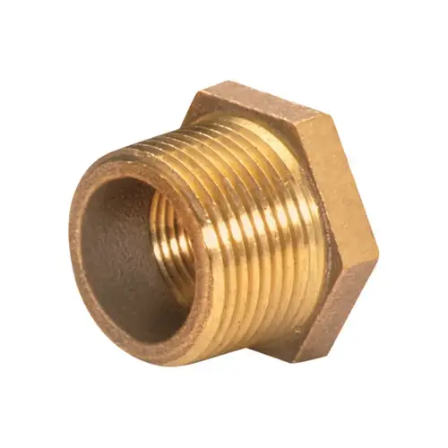 Hex Bushing 1/2" MPT X 1/8" D FPT Red Brass