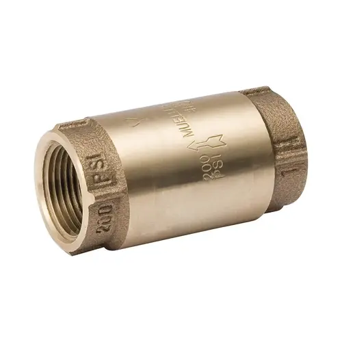 ProLine Series Check Valve, 3/4 in, IPS, 200 psi Pressure, Brass Body