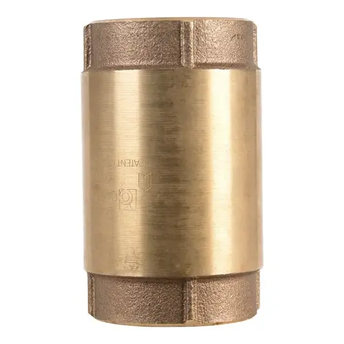 Check Valve 2" D FNPT x FNPT Red Brass Spring Loaded