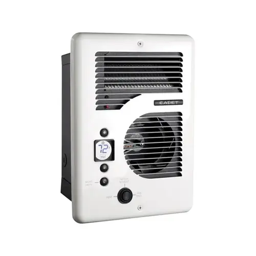 Energy Plus 1600W 240V Electric Fan-Forced Heater with Digital Thermostat, White