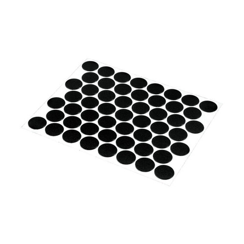 Screw Hole Cover Round Plastic 9/16" D X 0.25" L 53 pk Black