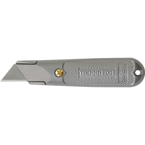 TechniEdge TE03-901 Utility Knife 5" Fixed Blade Gray Gray