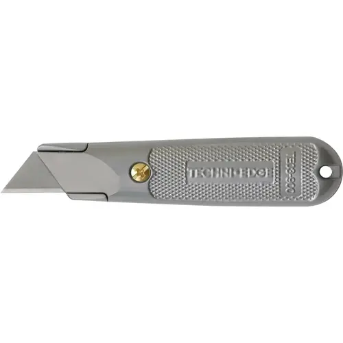 Utility Knife 5" Fixed Blade Gray Gray