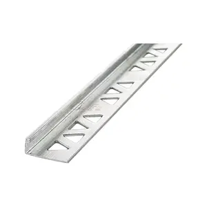 M-D 3/8 in. H X 96 in. L Prefinished Silver Aluminum Tile Edge M-D 3/8 in. H X 96 in. L Prefinished Silver Aluminum Tile Edge