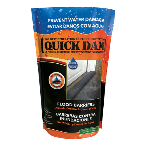 Quick Dam QD65-1 Flood Barrier 3.5" H X 6.5" W X 60" L