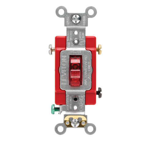 Switch Industrial 20 amps Toggle Red Red