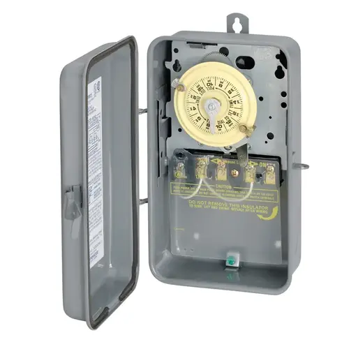 Intermatic T106R Mechanical Timer Switch Indoor and Outdoor 208-277 V Gray Gray