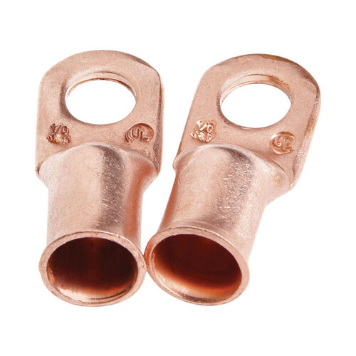 LUG CBL CU NO1/0 STUD 3/8IN Pair Copper